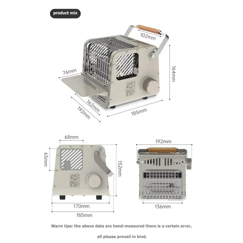 Мини портативная отопительная печь для кемпинга на открытом воздухе многофункциональная отопительная печь мощностью 1,1 кВт для кухни и походов