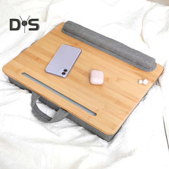 Компактный столик для ноутбука, подставка для ноутбука с ручкой-подушечкой для запястья, слот для планшета, многофункциональный столик для взрослых, подростков, студентов