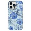 Синий Чехол Для Телефона С Большим Цветком Для IPhone 17 16e 16 15 14 13 12 Pro Max Противоударный И Противоскользящий Чехол