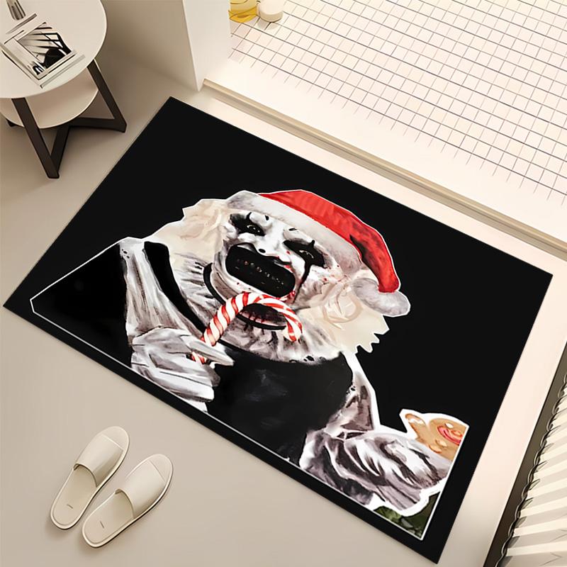 1pc Art the Clown Terrifier5 Print Area Rug - Soft, Washable Non-Slip Indoor Mat, Living Room, Home Office Decorative Rug,Office Decorative