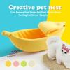 Cats Comfortable Plush Puppy Bed Banana Cat Bed House Funny Cute Cozy Convenient cat bed Warm Durable Pet Supplies