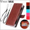 Чехол-книжка из кожи в стиле ретро для Xiaomi Mi6 M6 Mi 6, защитный чехол, отделения для денег, магнитная застежка, держатель для карт, чехол