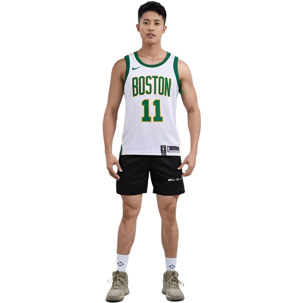 Nike NBA 18-19 Kyrie Irving Basketball Jersey 'White Green' Men's AJ4596-101