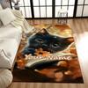1PC Custom Name Autumn Whiskers Words Theme Floor Mat Ideal for Living Room, Game Rooms, Office, Bedroom, Office Floor Mat , Floor Mats for Home