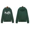 5873 Amiri Hoodie Flocking Letter Logo Толстовка Высокое качество Хип-хоп Свободный унисекс Очень большой модный брендовый пуловер с капюшоном Комплект
