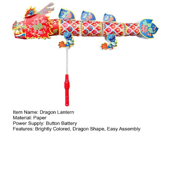 Светодиодный фонарь в виде дракона, самостоятельная сборка, светящийся бумажный фонарь, водонепроницаемый ручной фонарь в виде дракона с