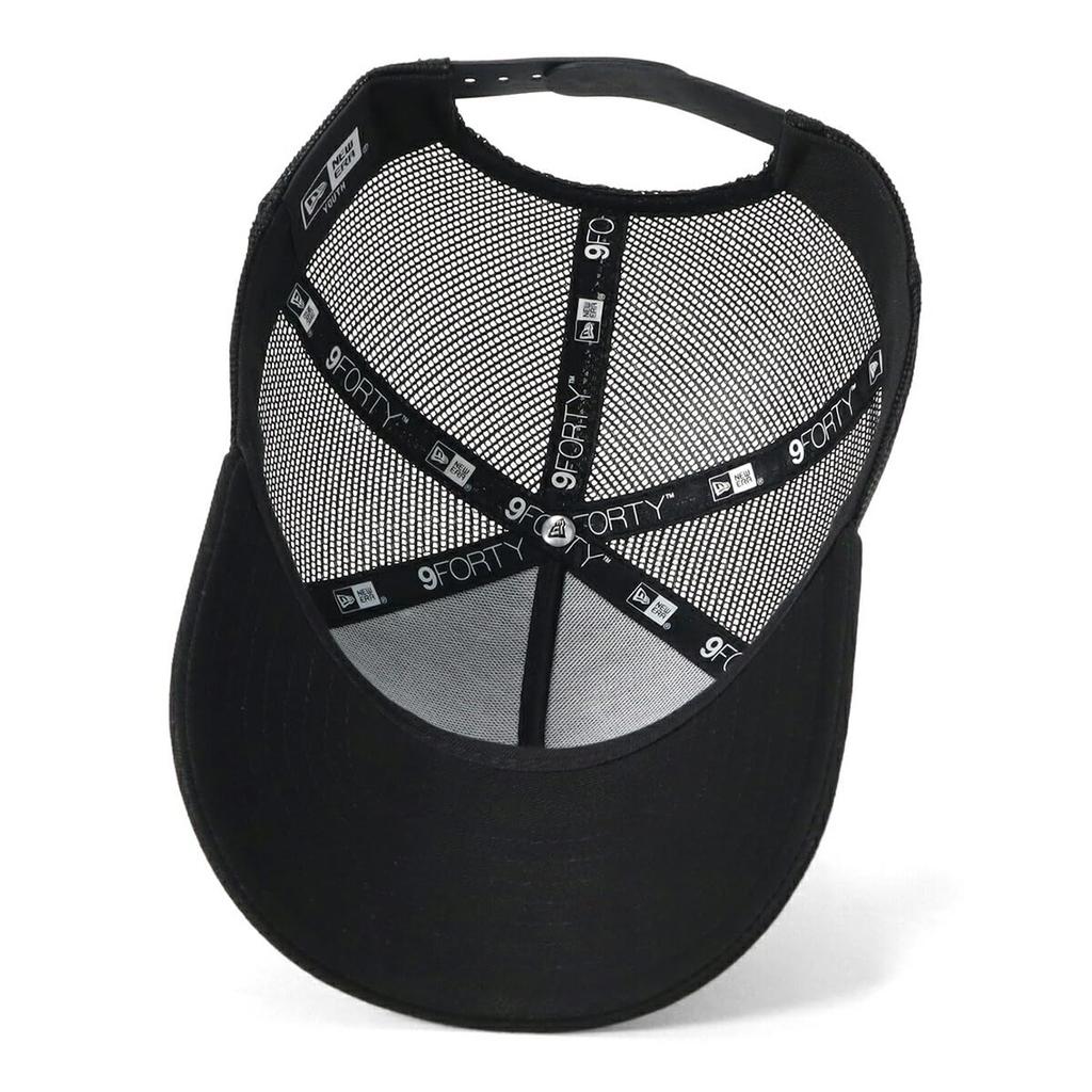 New Era Youth Mesh Sizes 940AFTR NE FRAME Product NER36K4569 Kids' 9FORTYA-Frame Cap, Cotton, Black, 52-56cm (YTH BLK), Number 14392027,