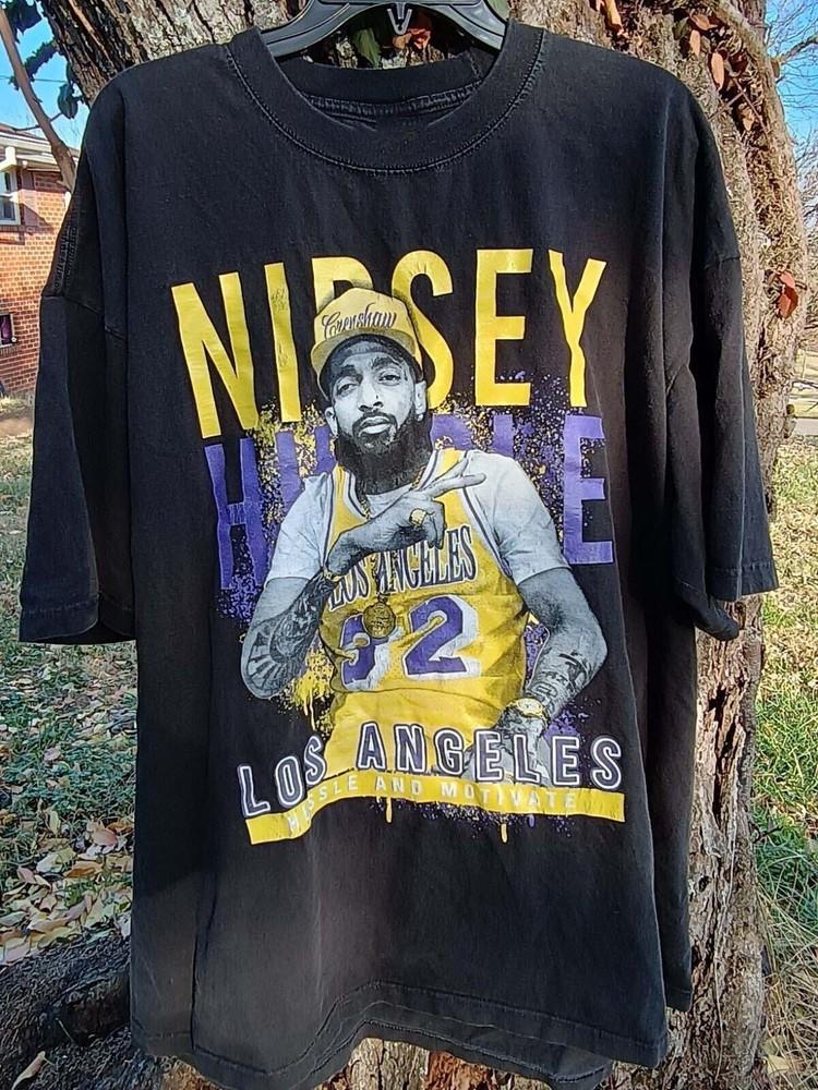 Новая футболка Nipsey Hussle Hussle & Motivate Подарок для фанатов Унисекс S-5XL Футболка MD249 Унисекс Футболка