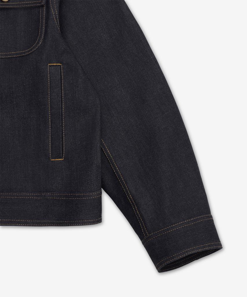 Thom Browne Selvedge Denim Backstrap Utility Jacket - Navy / Mjo256Sf1101415