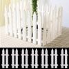 5/10Pcs Fashion DIY Christmas Fence White Picket Xmas-Tree Belt Garden Fence Home Decor Yard Edging
