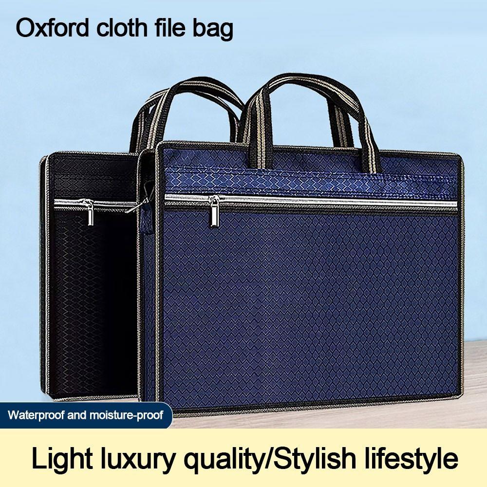 Waterproof Documents Bag A4 Briefcase Fashion Office Storage