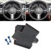 Черная кожа с красно-синей полосой Для BMW M Sport F30 F32 F36 F20 F10 F12 F45 F48 F15 F16 F25 F26 Накладка на руль автомобиля Ручная прошивка