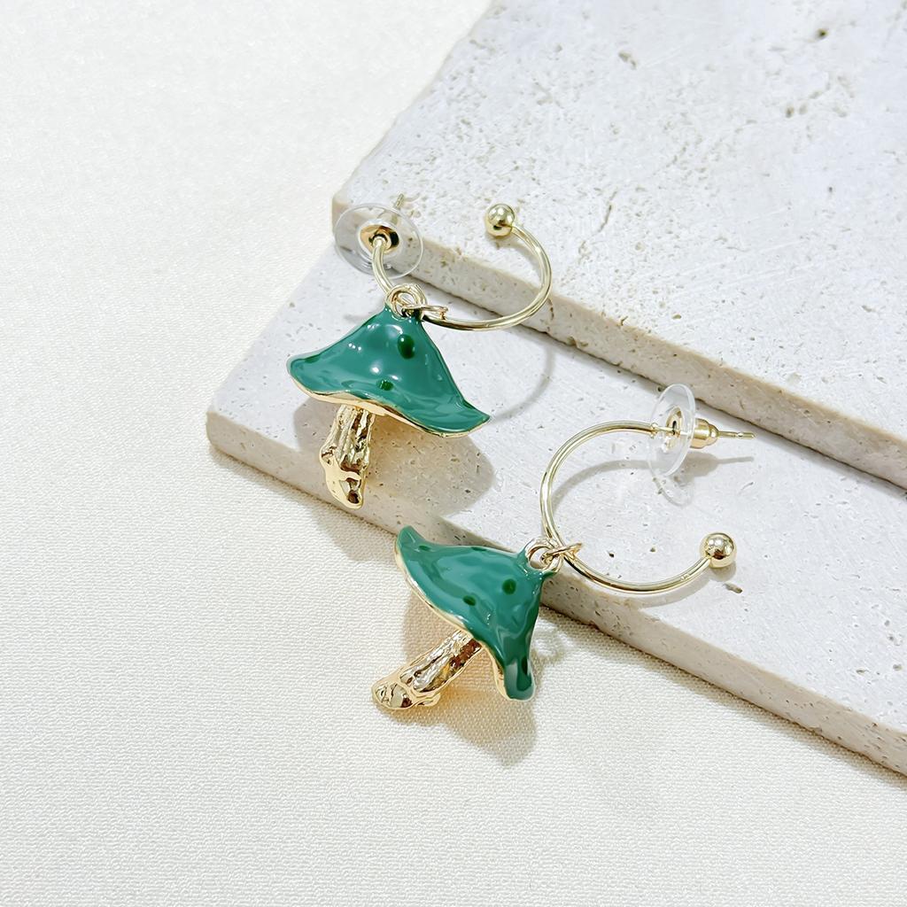 Серьги-капли в виде маленьких грибочков-масла Creative Dream Cute Mori, разноцветные серьги-капли в виде грибочков-масла