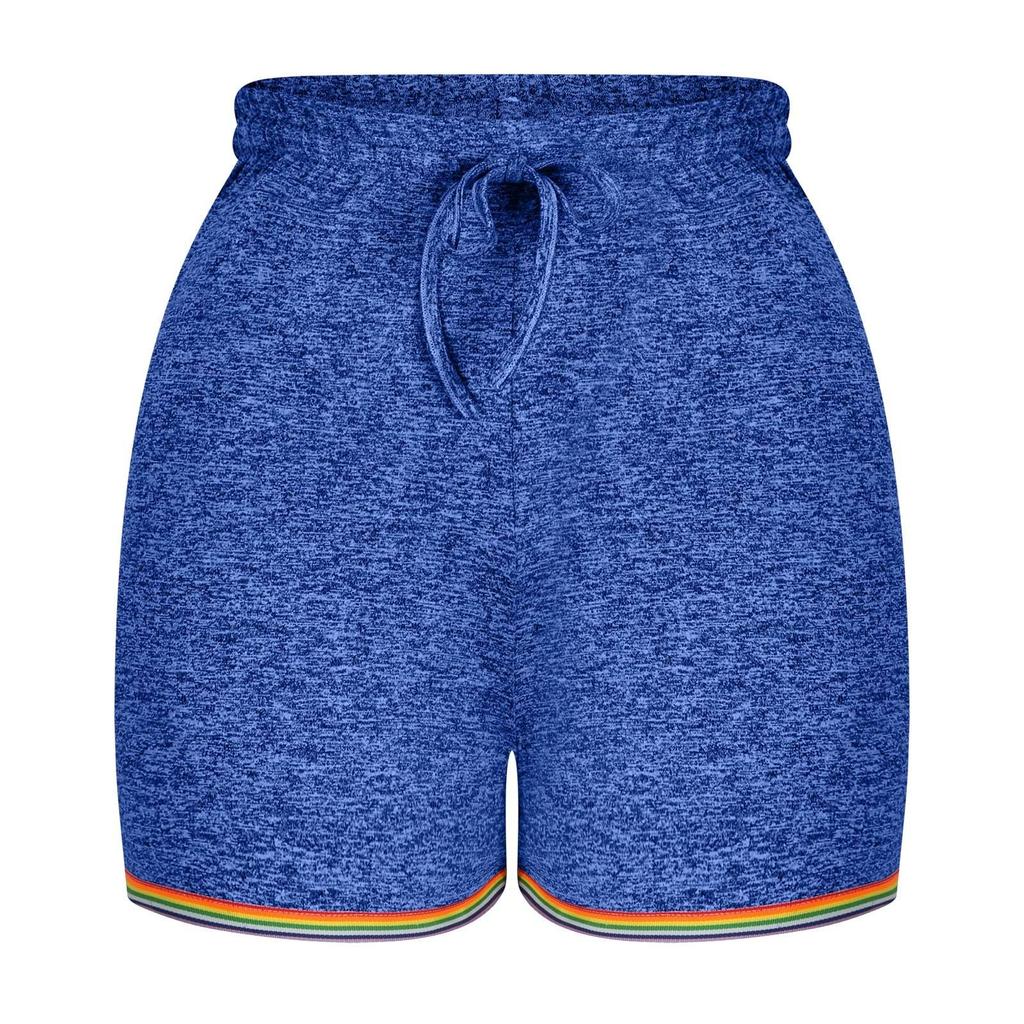 Спортивные шорты с высокой талией для женщин, спортивные шорты для йоги на шнурке, шорты для бега, спортивная одежда с карманами