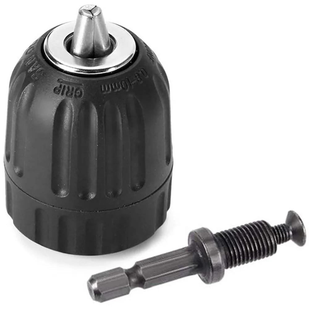 1 шт. 0,8-10 мм Бесключевой патрон для дрели Конвертер Резьба 3/8"- 24UNF Адаптер быстрой смены Хвостовик 1/4" шестигранник