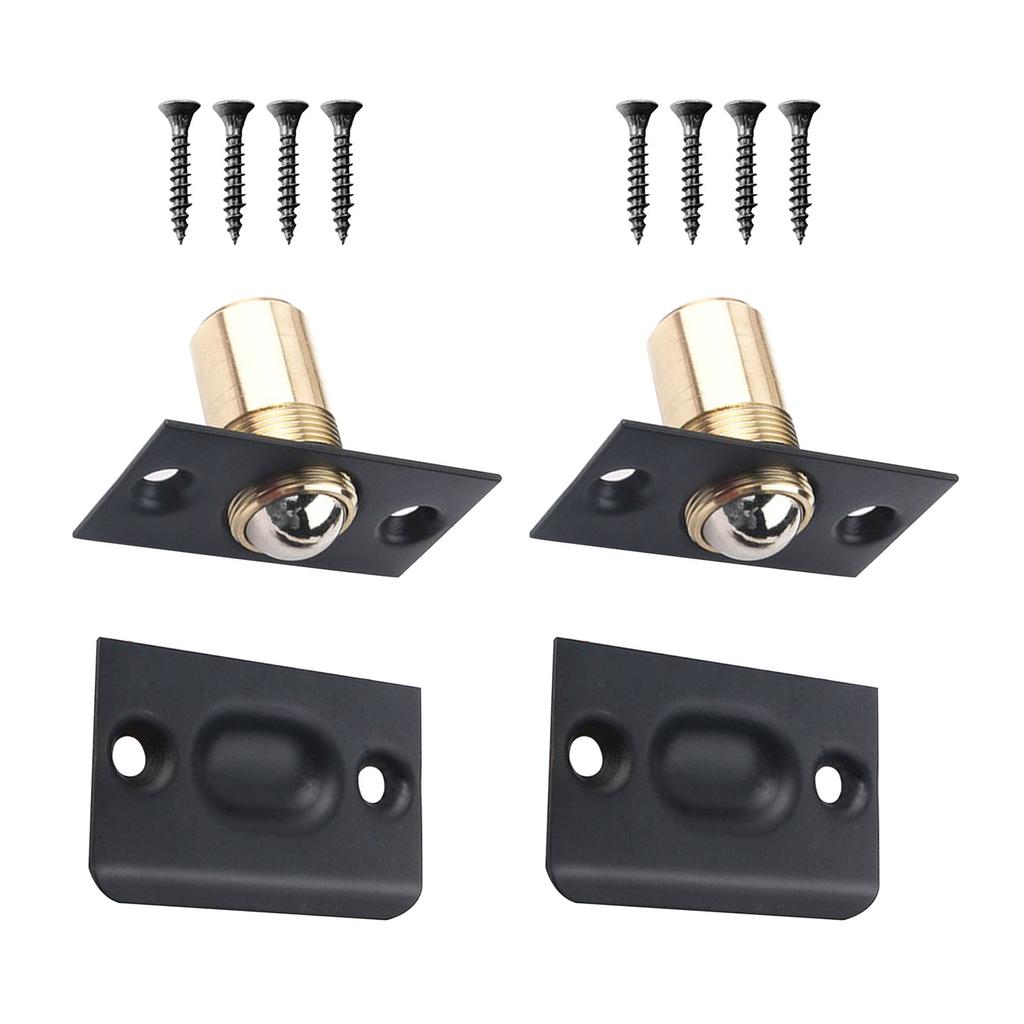 2Pcs Roller Ball Door Catches Adjustable Door Ball Latches Spring Ball Bearings Door Catch Door Hardwares for Cupboard