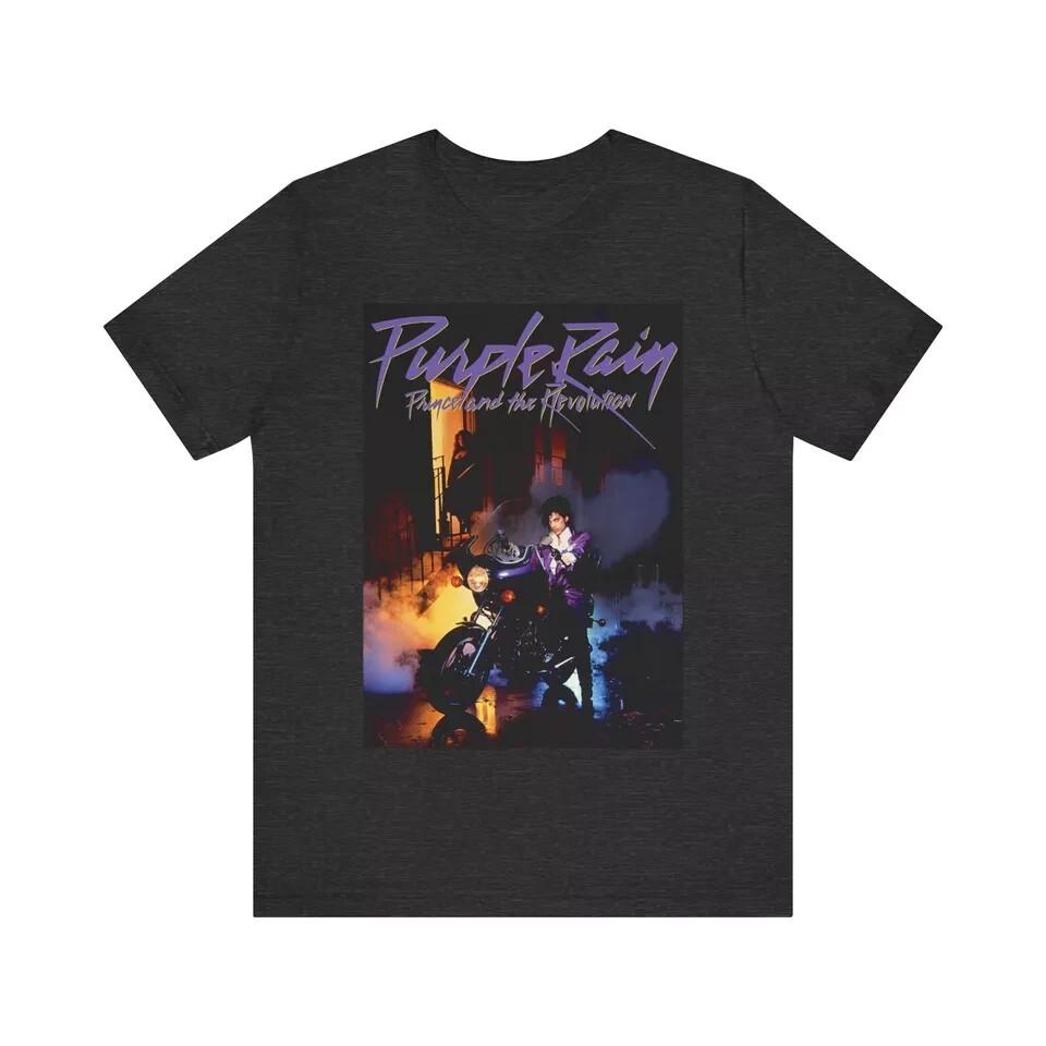 Purple Rain T-Shirt, Prince Unisex Short Sleeve Tee Size S-4XL Unisex T-Shirt