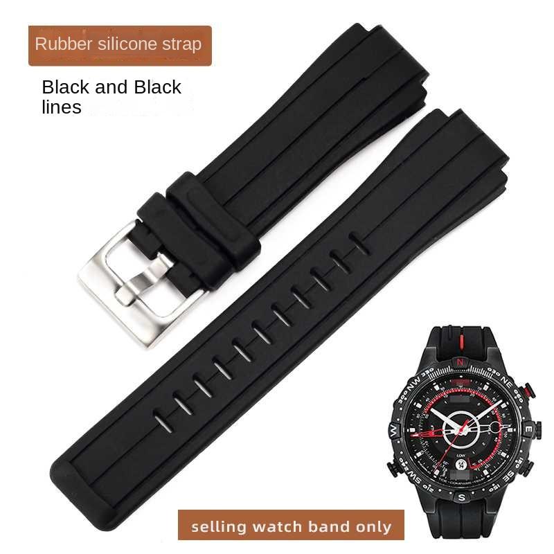 Для часов TIMEX Ремешок Мужской Приливный Компас Ремешок T2N721 T2N720 W2R55500 TW2T76500 Кожаная Часовая Цепочка Силиконовый Резиновый Ремень 24*16 мм
