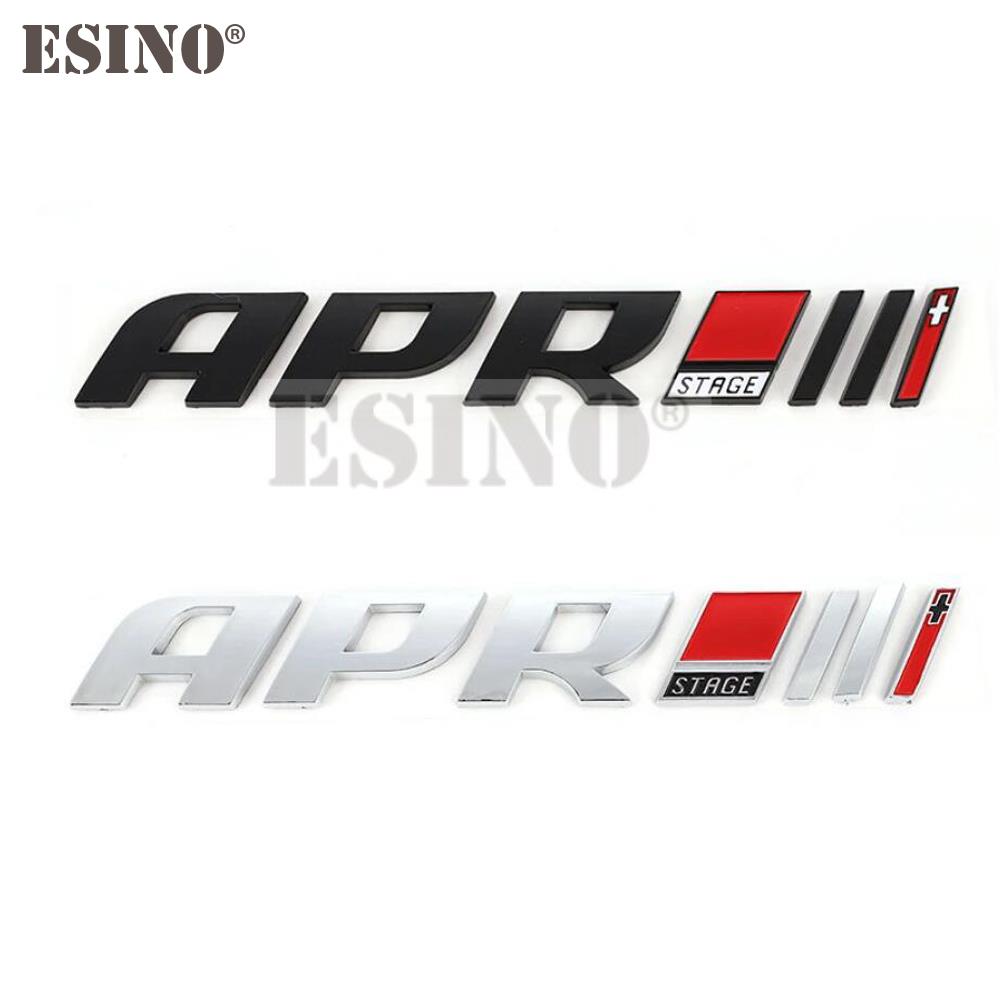 AAXT1 3D APR Logo Car Stickers Auto Badge Emblem Decal for APR Stage Logo For A4 A5 S4 S5 RS4 RS5 RS6 Q5 S5 Golf GTI R Scirocco R20