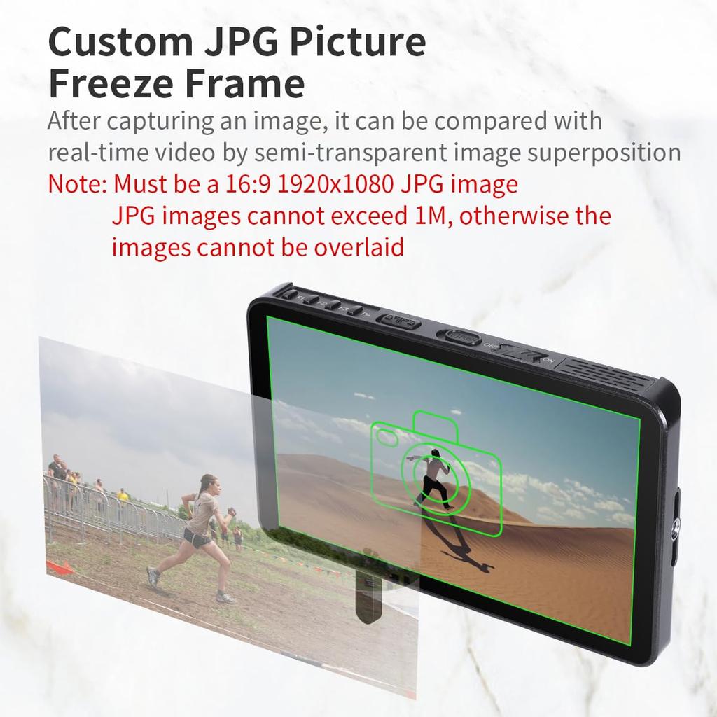 Portkeys LH7P Camera Monitor 1000nit 7inch DSLR Field Monitor Camera Control Touch Panel Monitor BMPCC Pro Wireless Control 4K/6K/6K