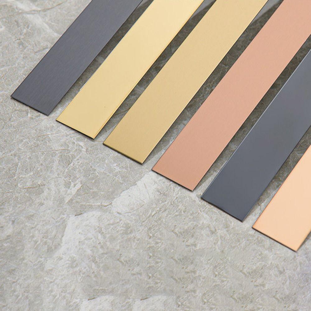 3-метровая зеркальная настенная наклейка на талию, мебельная настенная наклейка из нержавеющей стали, плоская декоративная линия