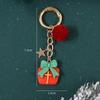 Рождественская елка Санта Клаус Брелоки Шарм для сумки для женщин Изысканная подвеска для сумки Брелок для ключей от машины Ювелирное изделие Рождественский подарок