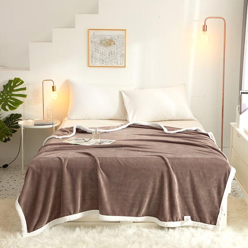 Звездный Кофе Фланелевый Бархатный Плед