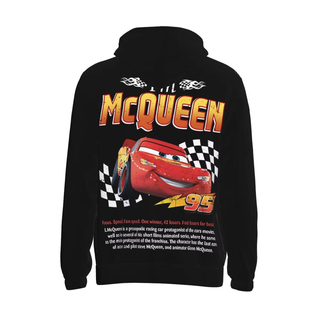 25 Мужская толстовка с 3D-принтом Молния Маккуин и Салли, с капюшоном, воротником-стойкой и кулиской, пуловер, свитшот с длинным рукавом