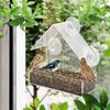 Bird Feeder Birds House for Outdoor, Window Bird Feeder with Strong Suction Cups for Wild Birds, Cardinal, Bluebird