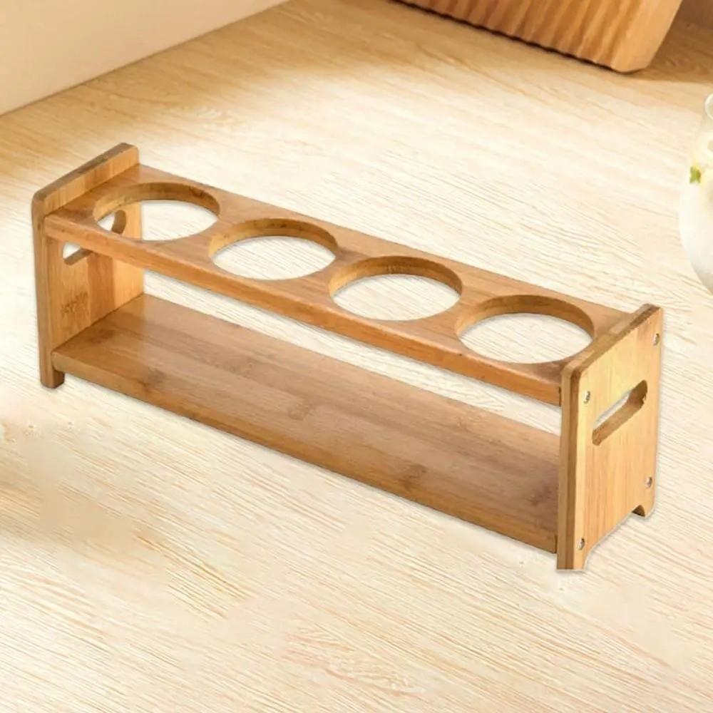 Anti-Slip Glass Oil Bottle Rack Multi-Compartment Kitchen Storage Shelf Home Storage