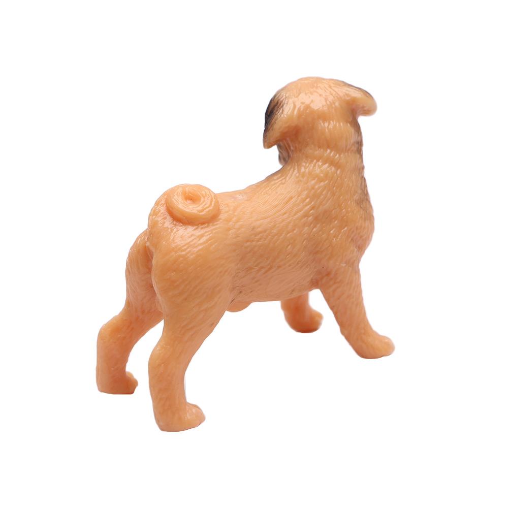 Kids Toys Gift Decoration Farm Accessories Pug Dog Figurines Miniature Animal Model Ornaments