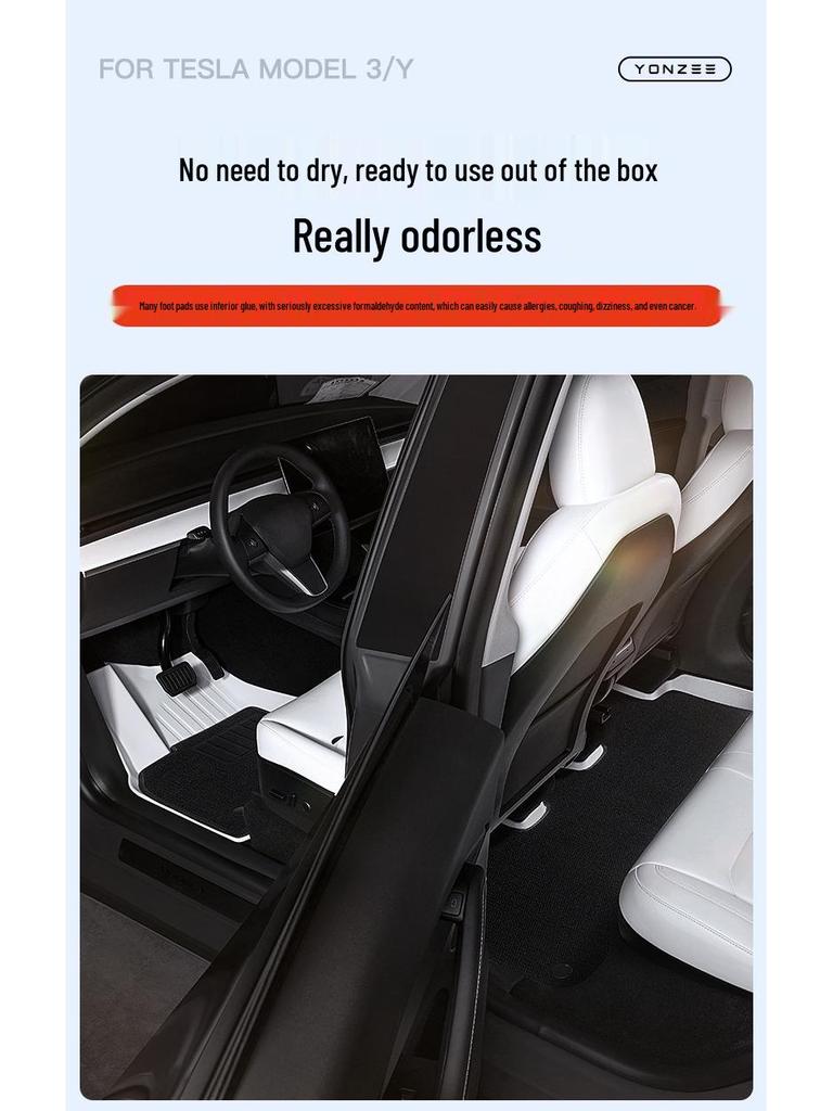 Коврики в салон TPE с полным покрытием для Tesla Model 3/Y