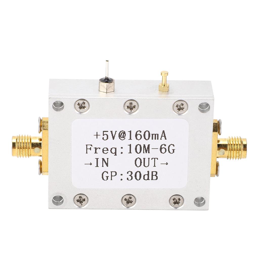 Модуль усилителя высокой плоскостности 5 В 160 мА 10 МГц–6 ГГц Широкополосный 30 дБ LNA Малошумящий усилитель с SM
