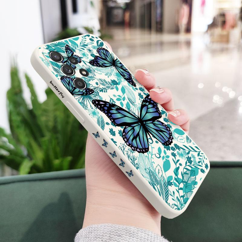 Aurora Butterfly Case For Samsung A56 A54 A36 A34 A26 A24 A14 A73 A53 A33 A23 A13 A17 A16 A07 A06 A52 A72 A32 A15 A25 A35 A55 5G