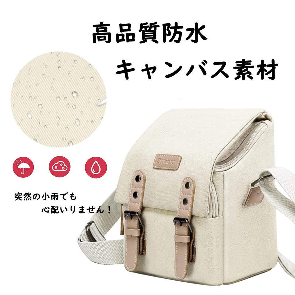 Cwatcun сумка для фотоаппарата на плечо стильная повседневная холщовая материя зеркальная цифровая камера (Бежевый, S)