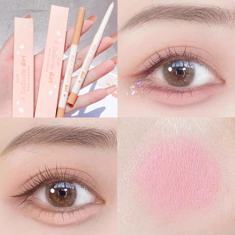 Helen Beauty Двухсторонний Глиттерный Карандаш-Подводка и Тени - Галактическая Аврора Осветляющий Карандаш для Верхнего Века.