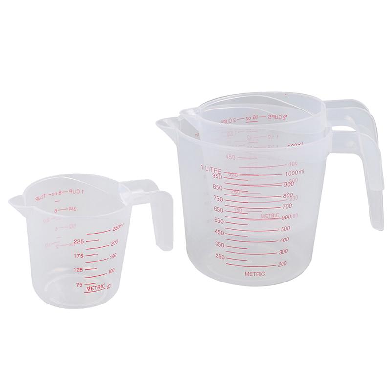 High Quality Plastic Measuring Jug Large Capacity Scale Cup 250/500/1000Ml