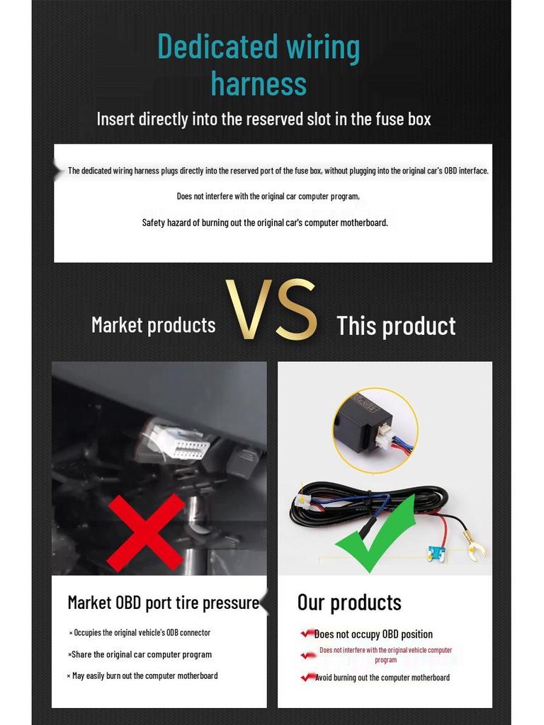 Встроенная система мониторинга давления в шинах, совместимая с Toyota и Honda