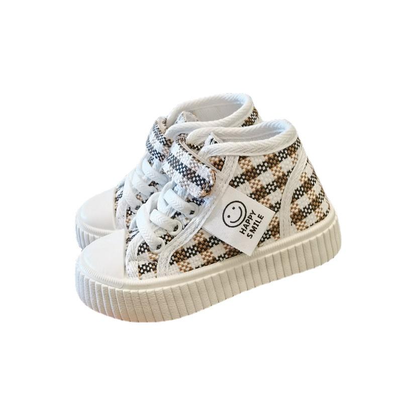 Детская парусиновая обувь Zapatillas High Top, повседневная обувь для мальчиков, повседневная обувь для девочек, обувь для скейтбординга с мягкой подошвой, детская обувь Zapatos Niña