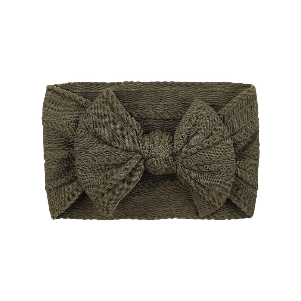 Детская повязка на голову, Эластичная повязка с широким краем и бантом