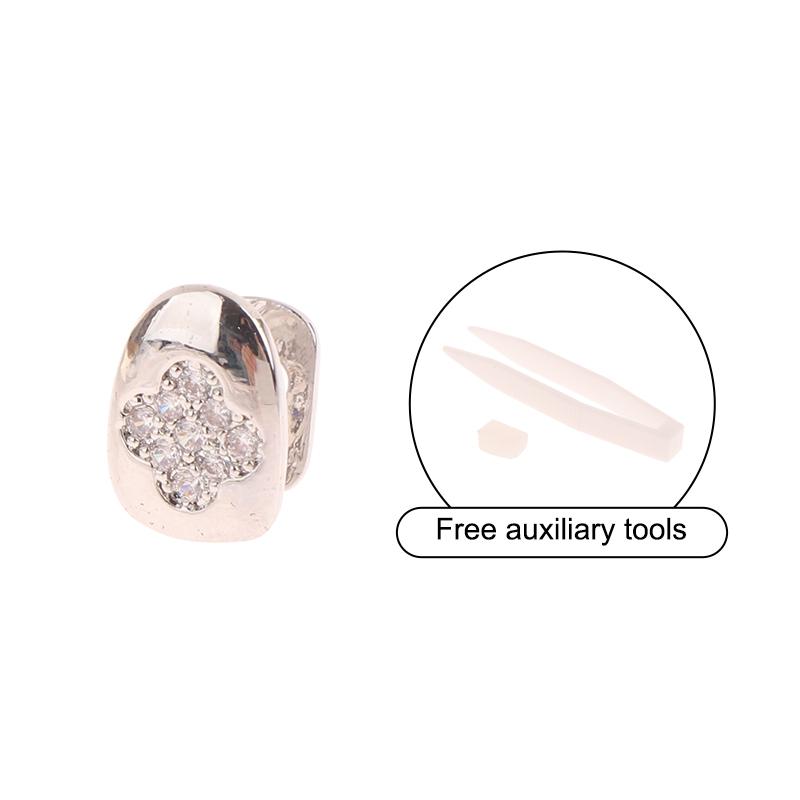 Хип-хоп одиночные зубные гриллзы колпачки для зубов панк металлический гриллз колпачки для косплея вечерние зубные гриллзы украшения для зубов