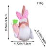 Kawaii Easter Faceless Dwarf Doll Mini Gnome Rabbit Doll Flower Easter Decoration  Home