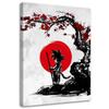 Canvas Print Son Goku Under the Red Cherry Tree