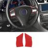 Red Soft Carbon Fiber Steering Wheel Button Cover Trim For Corvette C6 05-13