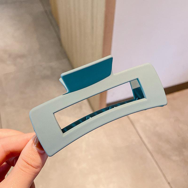 Корейская квадратная заколка для волос — элегантная, большая, простая заколка-акула для затылка или ванны.