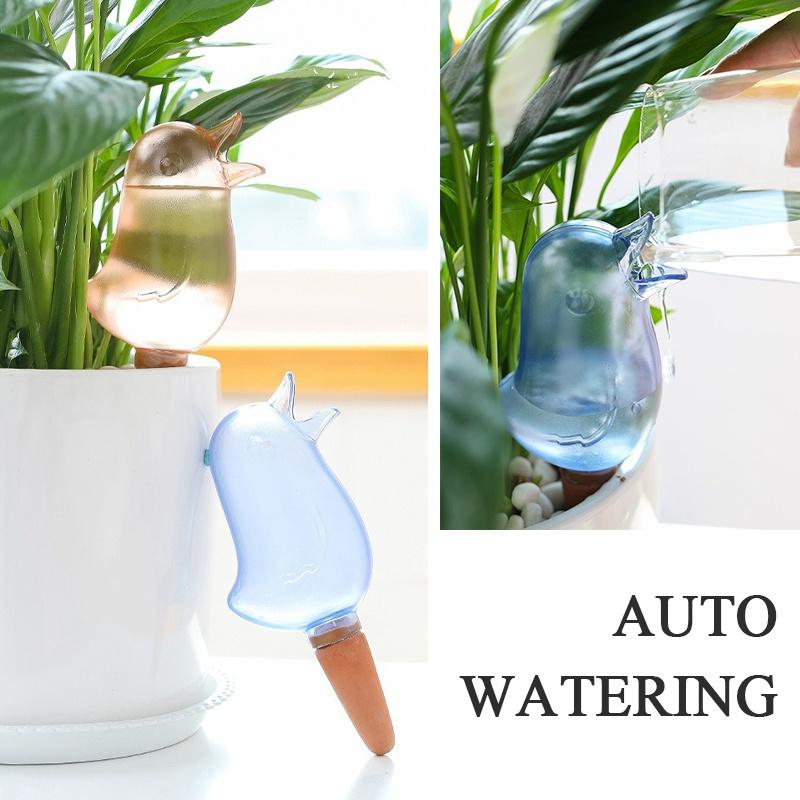 Самополивающее устройство в форме птицы, Домашнее горшечное интеллектуальное устройство капельного полива и просачивания, Незаменимое для командировок и выращивания цветов