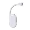 Clip Book Light with Flexible Hose Stepless Dimmable Rechargeable Eye-caring Pocket-sized LED Reading Lamp for Student