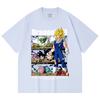 230 Gsm 100% Cotton Dragon Ball V6 Majin Vegeta Print Unisex Heavy Cotton T Shirt