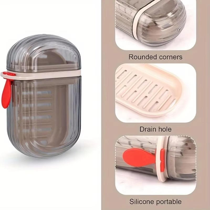 Портативная мыльница для путешествий, герметичная, с дренажной решеткой, подходит для ванной, кухни, кемпинга, спортзала, простая коробка для хранения мыла