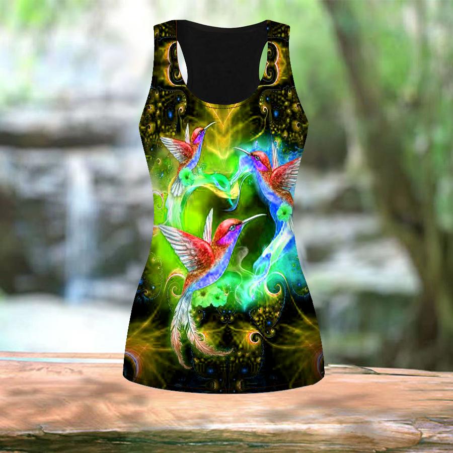 Женские летние спортивные рубашки с 3D разноцветным принтом птиц для занятий йогой и тренажерным залом, жилеты больших размеров